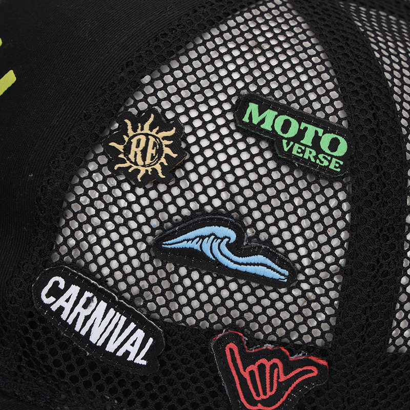 컬러블록 민트 모자